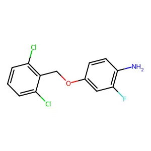 4-[(2,6-Dichlorobenzyl)oxy]-2-fluorophenylamine structure