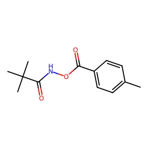 2,2-dimethyl-N-[(4-methylbenzoyl)oxy]propanamide structure