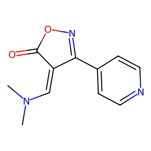 4-[(dimethylamino)methylene]-3-(4-pyridinyl)-5(4H)-isoxazolone structure