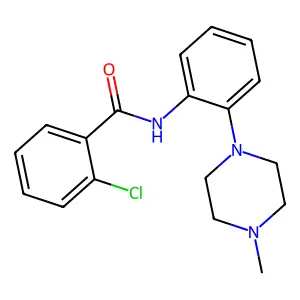2-chloro-N-[2-(4-methylpiperazin-1-yl)phenyl]benzamide structure
