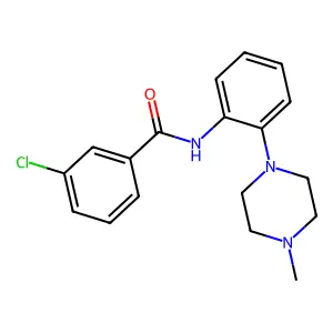 3-chloro-N-[2-(4-methylpiperazin-1-yl)phenyl]benzamide structure