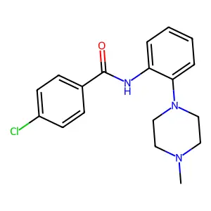 4-chloro-N-[2-(4-methylpiperazin-1-yl)phenyl]benzamide structure