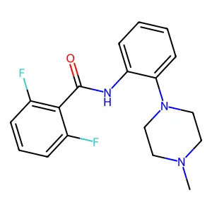 2,6-difluoro-N-[2-(4-methylpiperazin-1-yl)phenyl]benzamide structure