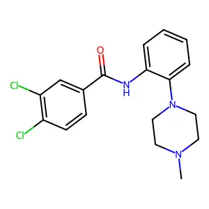 3,4-dichloro-N-[2-(4-methylpiperazin-1-yl)phenyl]benzamide structure