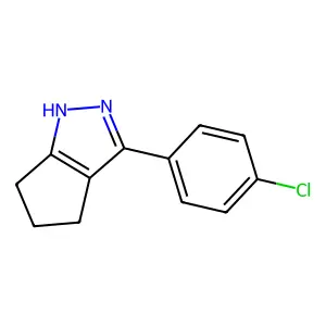 3-(4-Chlorophenyl)-2,4,5,6-tetrahydrocyclopenta[c]pyrazole structure