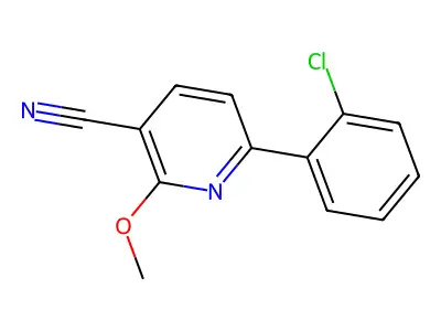6-(2-Chlorophenyl)-2-methoxynicotinonitrile structure