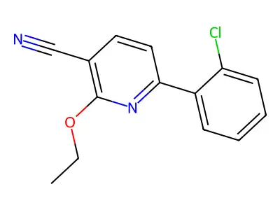 6-(2-Chlorophenyl)-2-ethoxypyridine-3-carbonitrile structure