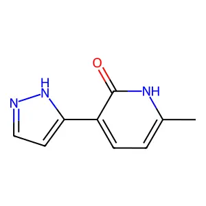 6-Methyl-3-(1H-pyrazol-5-yl)pyridin-2-ol structure