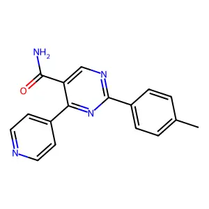 2-(4-Methylphenyl)-4-(4-pyridinyl)-5-pyrimidinecarboxamide structure