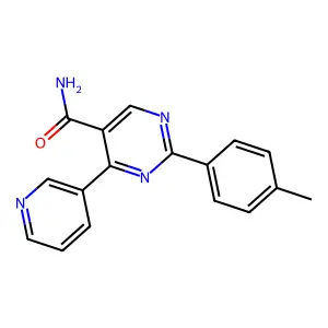 2-(4-Methylphenyl)-4-(3-pyridinyl)-5-pyrimidinecarboxamide structure