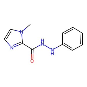 1-methyl-N'-phenyl-1H-imidazole-2-carbohydrazide structure