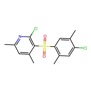 2-Chloro-3-[(4-chloro-2,5-dimethylphenyl)sulfonyl]-4,6-dimethylpyridine structure