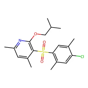 3-[(4-Chloro-2,5-dimethylphenyl)sulfonyl]-2-isobutoxy-4,6-dimethylpyridine structure