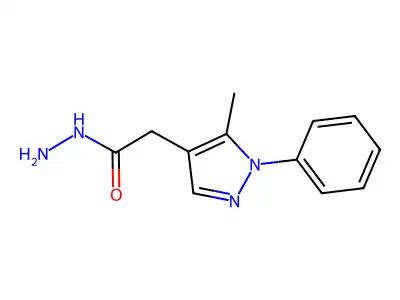 2-(5-methyl-1-phenyl-1H-pyrazol-4-yl)acetohydrazide structure
