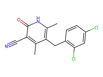 5-(2,4-Dichlorobenzyl)-2-hydroxy-4,6-dimethylnicotinonitrile structure