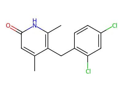 5-(2,4-Dichlorobenzyl)-4,6-dimethyl-2-pyridinol structure