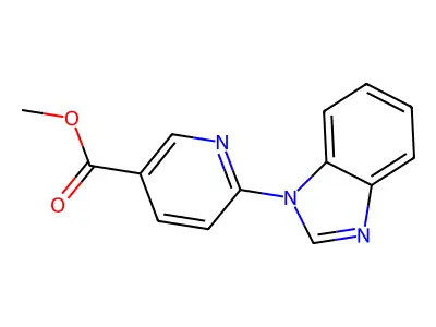 methyl 6-(1H-1,3-benzimidazol-1-yl)nicotinate structure