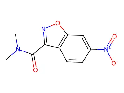 N,N-dimethyl-6-nitro-1,2-benzoxazole-3-carboxamide structure