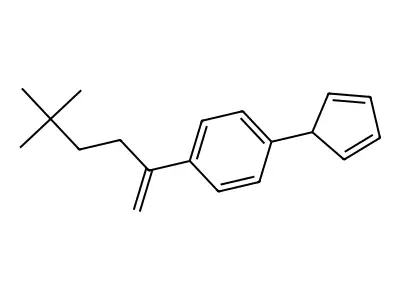 1-(2,4-Cyclopentadienyl)-4-[1-(3,3-dimethylbutyl)vinyl]benzene structure