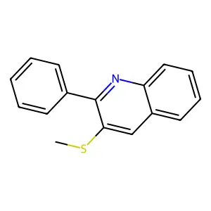 3-(Methylsulfanyl)-2-phenylquinoline structure