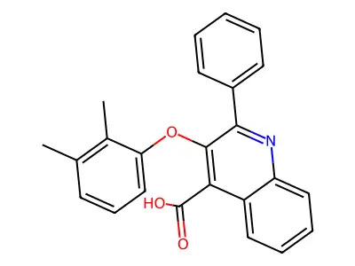 3-(2,3-Dimethylphenoxy)-2-phenylquinoline-4-carboxylic acid structure