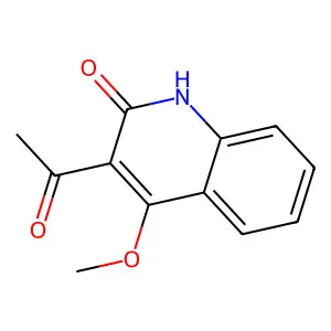 3-Acetyl-4-methoxy-2(1H)-quinolinone structure