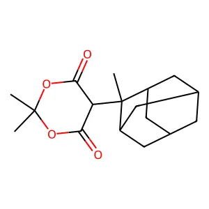 2,2-Dimethyl-5-(2-methyl-2-adamantyl)-1,3-dioxane-4,6-dione structure