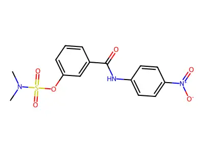 [3-[(4-nitrophenyl)carbamoyl]phenyl] N,N-dimethylsulfamate structure