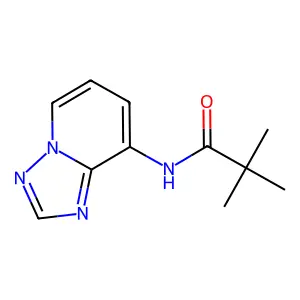 2,2-dimethyl-N-[1,2,4]triazolo[1,5-a]pyridin-8-ylpropanamide structure