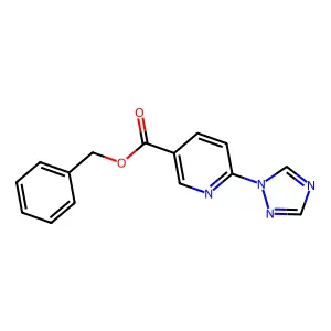 benzyl 6-(1H-1,2,4-triazol-1-yl)nicotinate structure