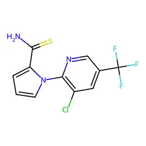 1-[3-chloro-5-(trifluoromethyl)-2-pyridinyl]-1H-pyrrole-2-carbothioamide structure