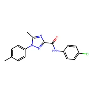 N-(4-chlorophenyl)-5-methyl-1-(4-methylphenyl)-1H-1,2,4-triazole-3-carboxamide structure