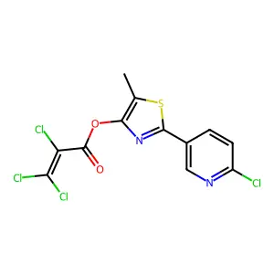2-(6-Chloro-3-pyridinyl)-5-methyl-1,3-thiazol-4-yl 2,3,3-trichloroacrylate structure