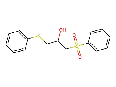 1-(Phenylsulfanyl)-3-(phenylsulfonyl)-2-propanol structure
