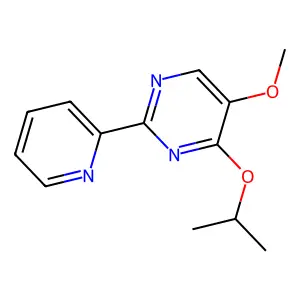 4-Isopropoxy-5-methoxy-2-(2-pyridinyl)pyrimidine structure
