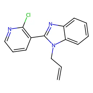 2-(2-Chloro-3-pyridinyl)-1-prop-2-enylbenzimidazole structure