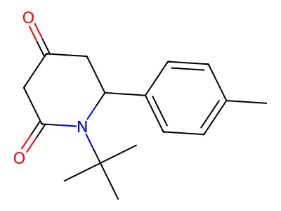 1-Tert-butyl-6-(4-methylphenyl)piperidine-2,4-dione structure