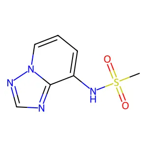 N-[1,2,4]triazolo[1,5-a]pyridin-8-ylmethanesulfonamide structure