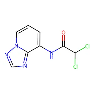 2,2-dichloro-N-[1,2,4]triazolo[1,5-a]pyridin-8-ylacetamide structure