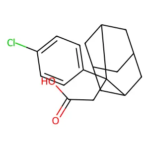 2-[2-(4-chlorophenyl)-2-adamantyl]acetic Acid structure