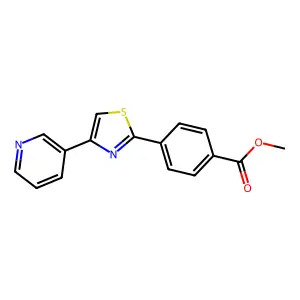 Methyl 4-[4-(3-pyridinyl)-1,3-thiazol-2-yl]benzenecarboxylate structure