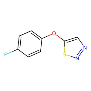 5-(4-Fluorophenoxy)-1,2,3-thiadiazole structure
