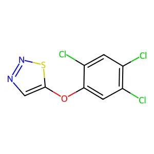 1,2,3-Thiadiazol-5-yl 2,4,5-trichlorophenyl ether structure