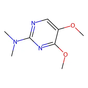 4,5-dimethoxy-N,N-dimethylpyrimidin-2-amine structure