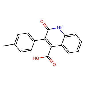 3-(4-Methylphenyl)-2-oxo-1,2-dihydro-4-quinolinecarboxylic acid structure