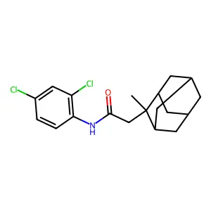 N-(2,4-dichlorophenyl)-2-(2-methyl-2-adamantyl)acetamide structure