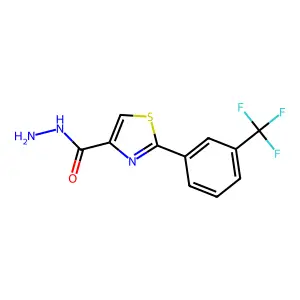 2-[3-(Trifluoromethyl)phenyl]-1,3-thiazole-4-carbohydrazide structure