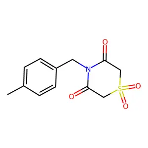 4-(4-Methylbenzyl)-1lambda~6~,4-thiazinane-1,1,3,5-tetraone structure