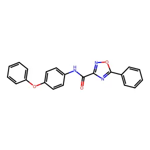 N-(4-phenoxyphenyl)-5-phenyl-1,2,4-oxadiazole-3-carboxamide structure