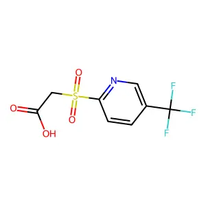 2-[5-(trifluoromethyl)pyridin-2-yl]sulfonylacetic Acid structure